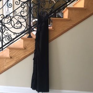 LUXXEL HMS Evening Dress SZ Med Black Maxi NWT